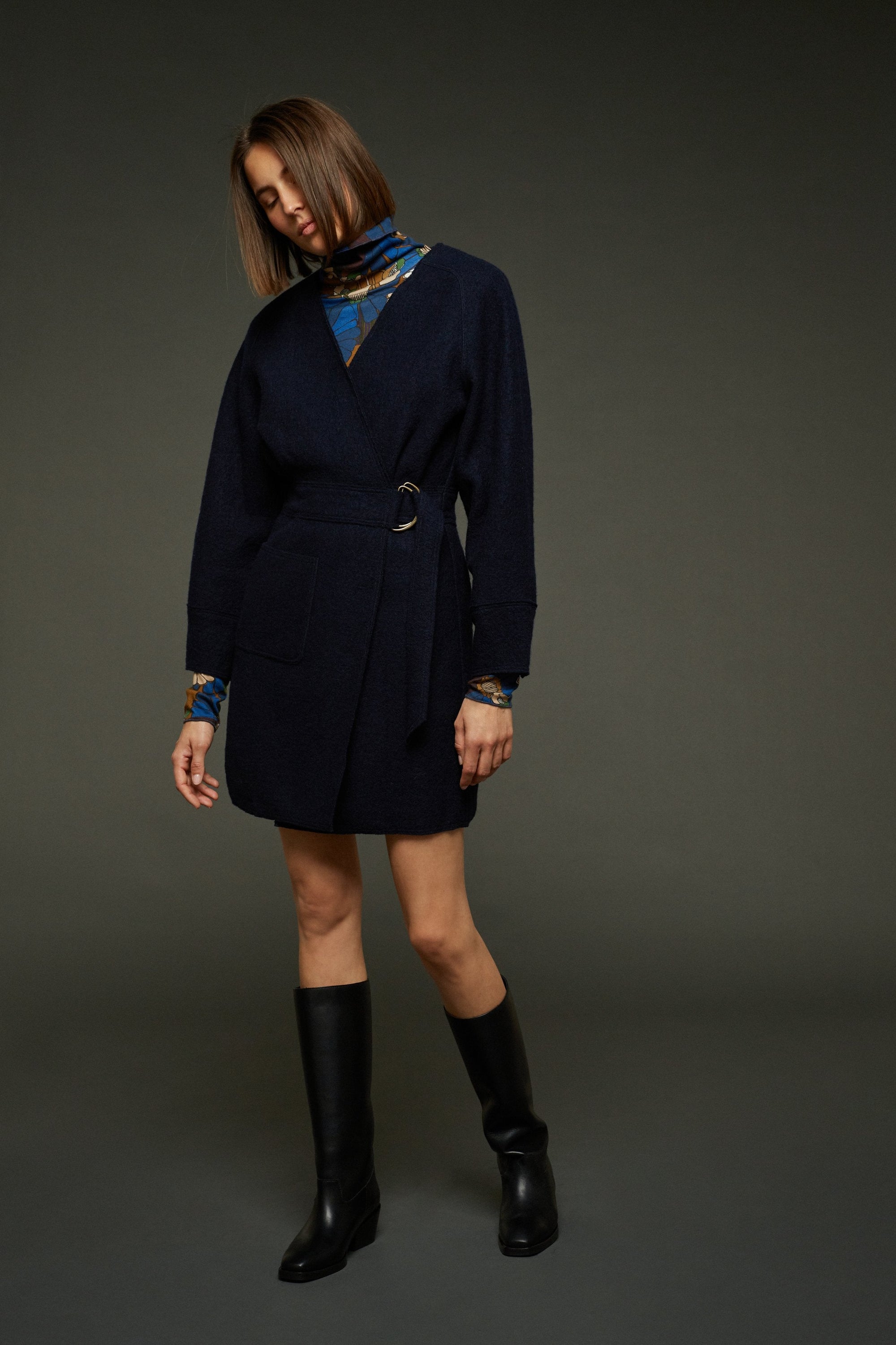 NAVY _ Robe Norvege - Navy