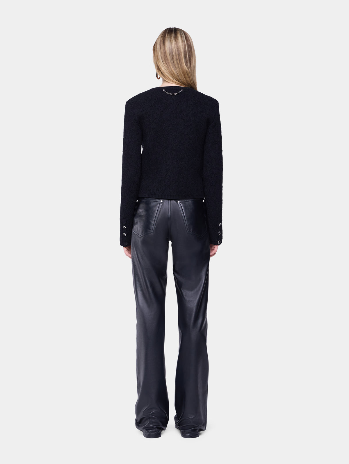 Trousers in leather