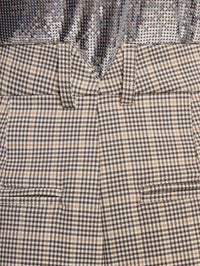 DOUBLE-PLEATED PANTS IN PRINCE OF WALES WOOL
