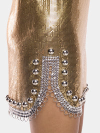 SHORT DRESS IN MESH