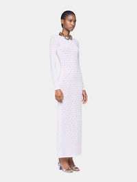 White long dress in jersey