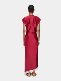 Long dress in jersey