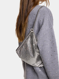 Silver chainmail pocket bag