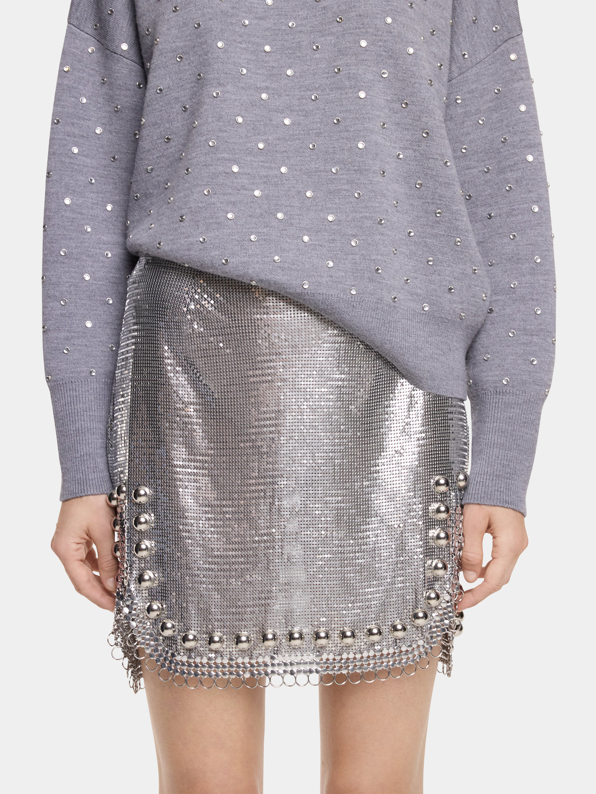 SHORT SKIRT IN MESH