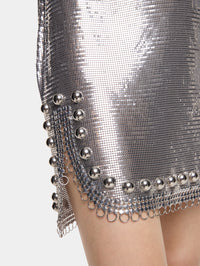 SHORT SKIRT IN MESH