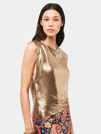 Gold chainmail Top