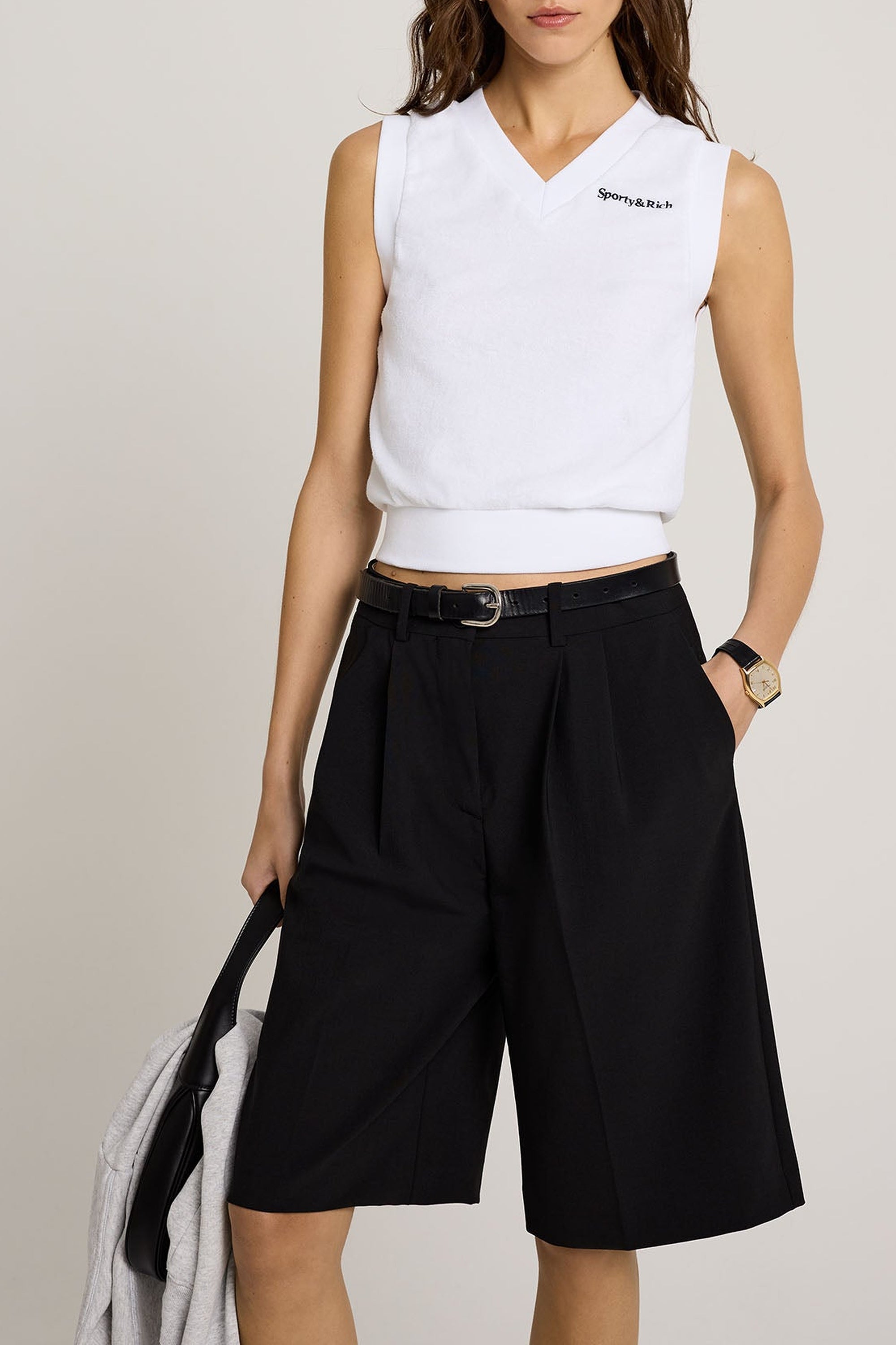 Gilet Script avec logo - White