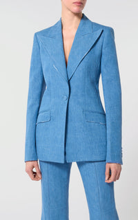Light Blue Denim / Veste blazer Leiva - Light Blue Denim