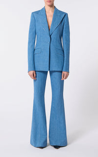 Light Blue Denim / Veste blazer Leiva - Light Blue Denim