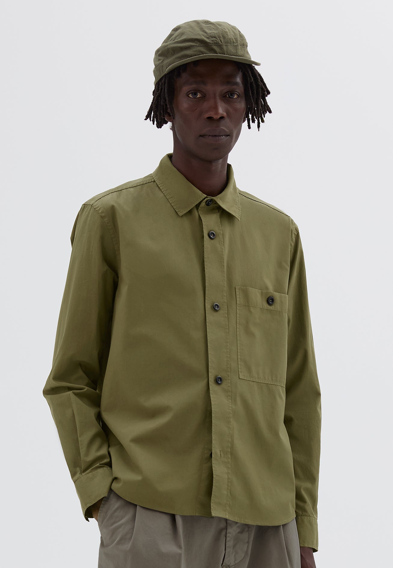Chemise ample à poche - Green