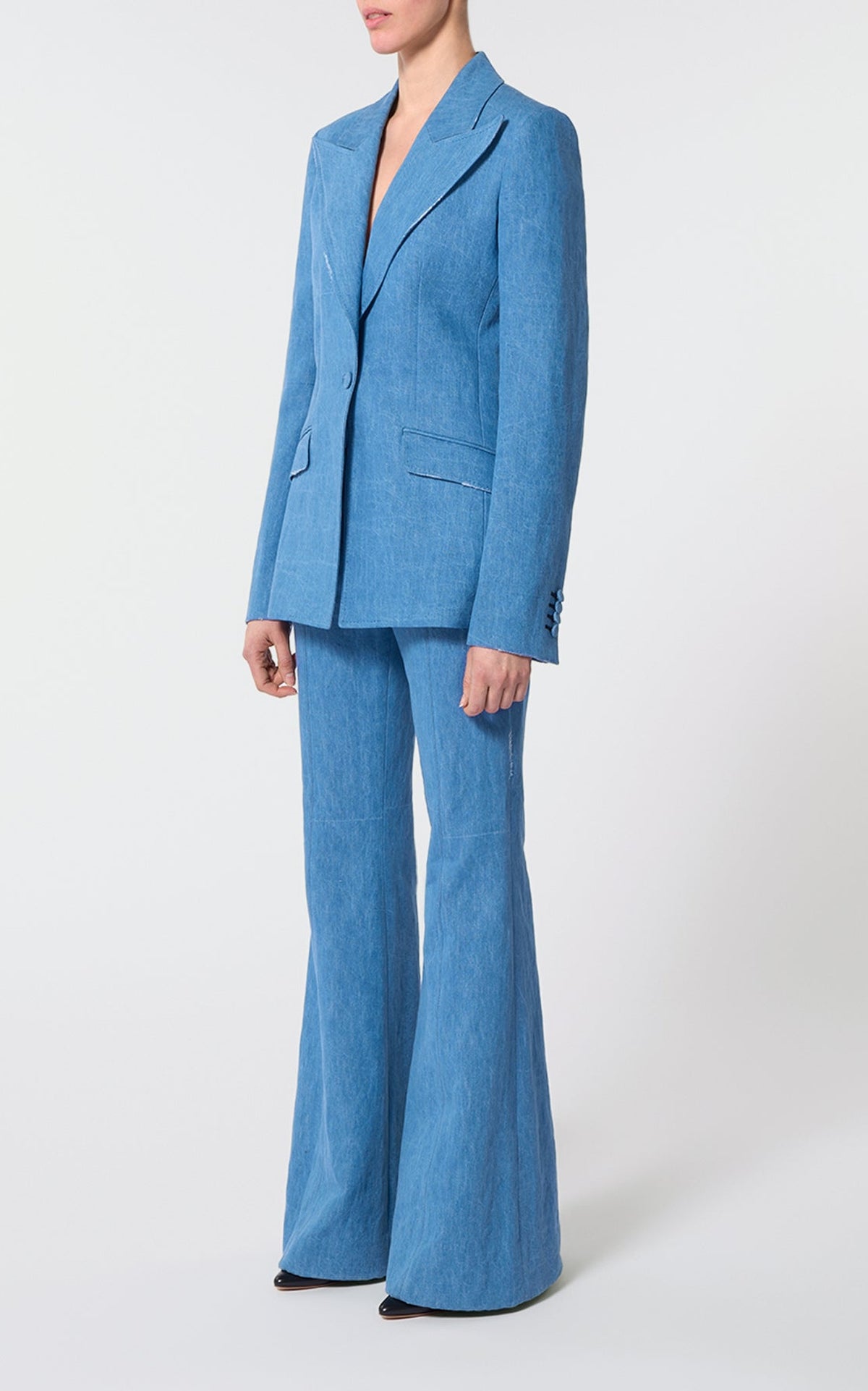 Light Blue Denim / Veste blazer Leiva - Light Blue Denim
