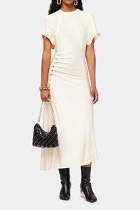 Robe longue fluide - Creme Anglaise