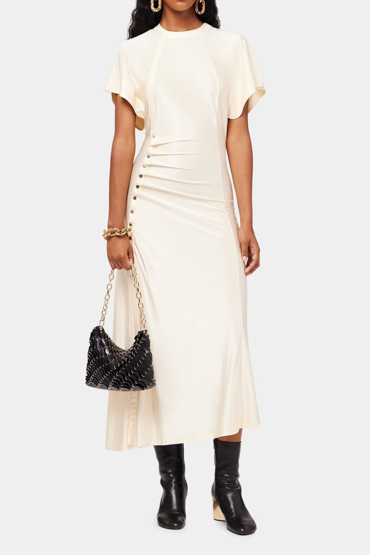 Robe longue fluide - Creme Anglaise