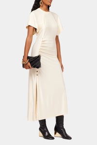 Robe longue fluide - Creme Anglaise