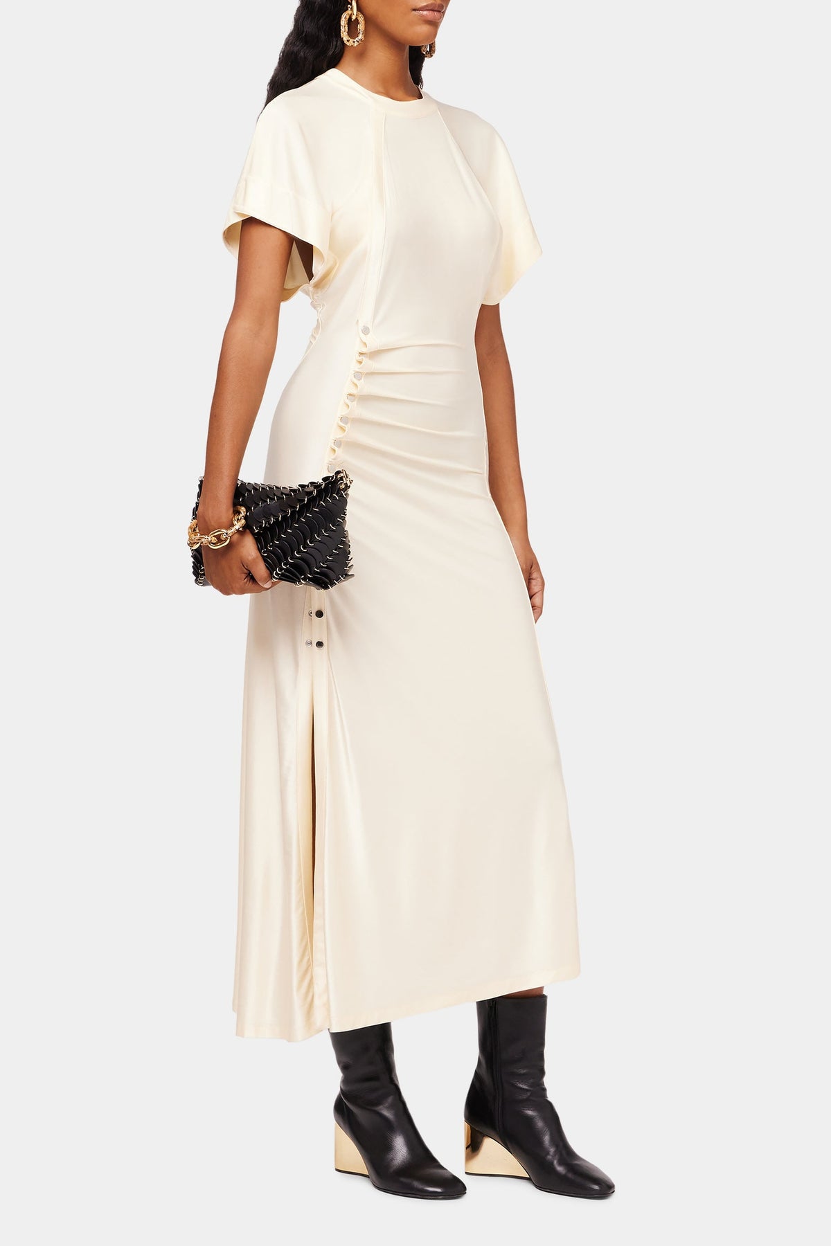 Robe longue fluide - Creme Anglaise