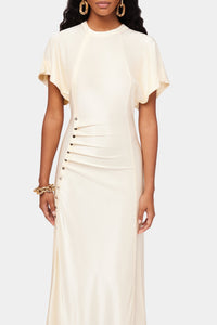 Robe longue fluide - Creme Anglaise