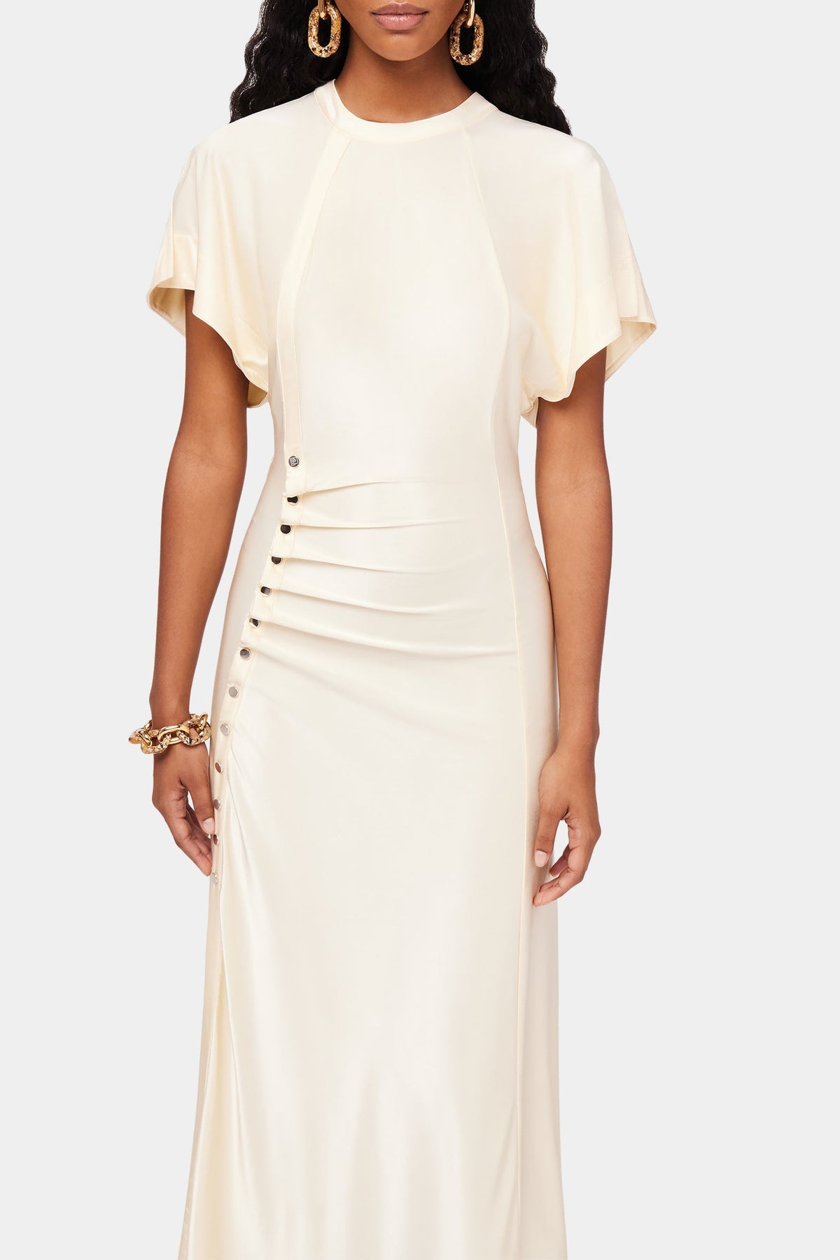 Robe longue fluide - Creme Anglaise