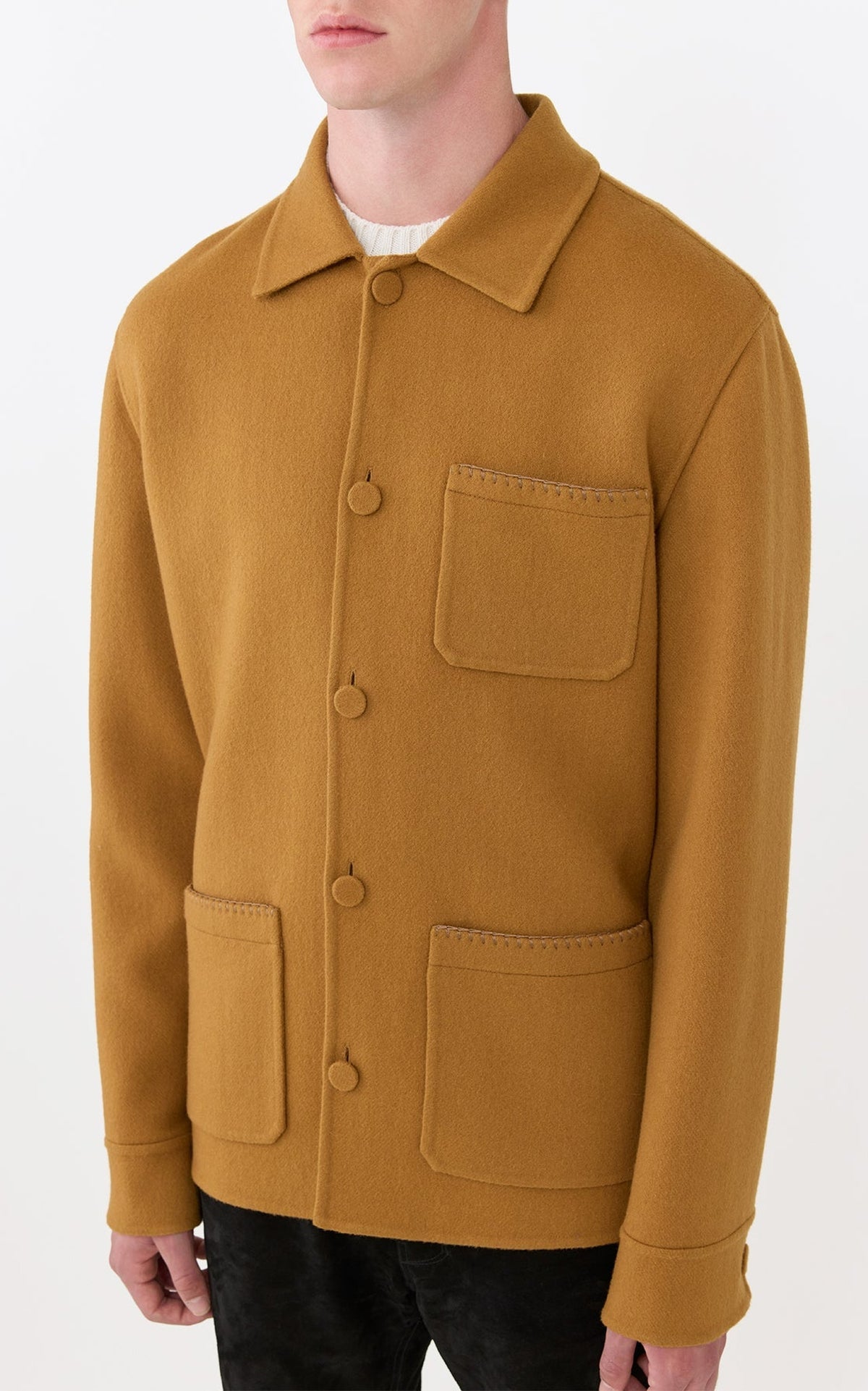 Yellow Ochre / Veste Ulu en cachemire - Yellow Ochre