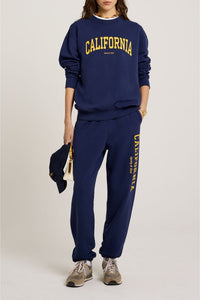 Pantalon de survêtement California imprimé - Navy