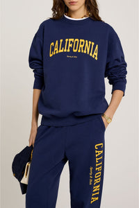 Pantalon de survêtement California imprimé - Navy