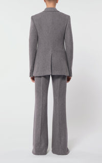 Dark Grey Multi / Veste blazer Leiva en laine et cachemire - Dark Grey Multi