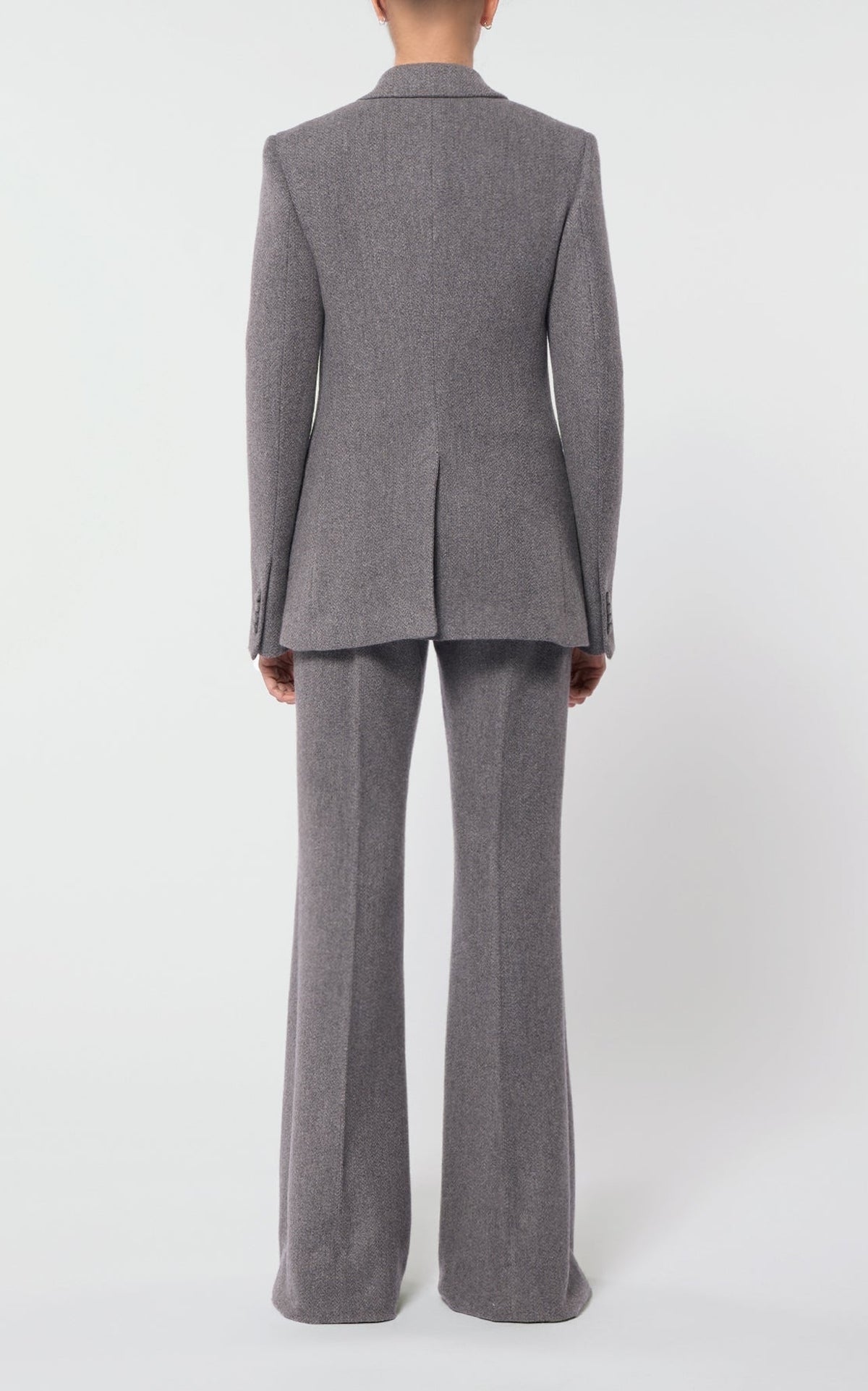 Dark Grey Multi / Veste blazer Leiva en laine et cachemire - Dark Grey Multi