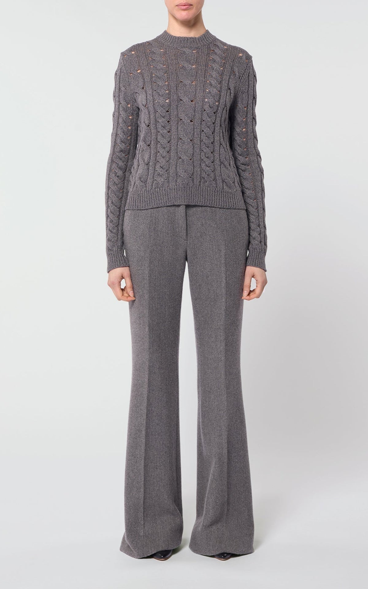Dark Grey Multi / Pull Anthea en cachemire - Dark Grey Multi