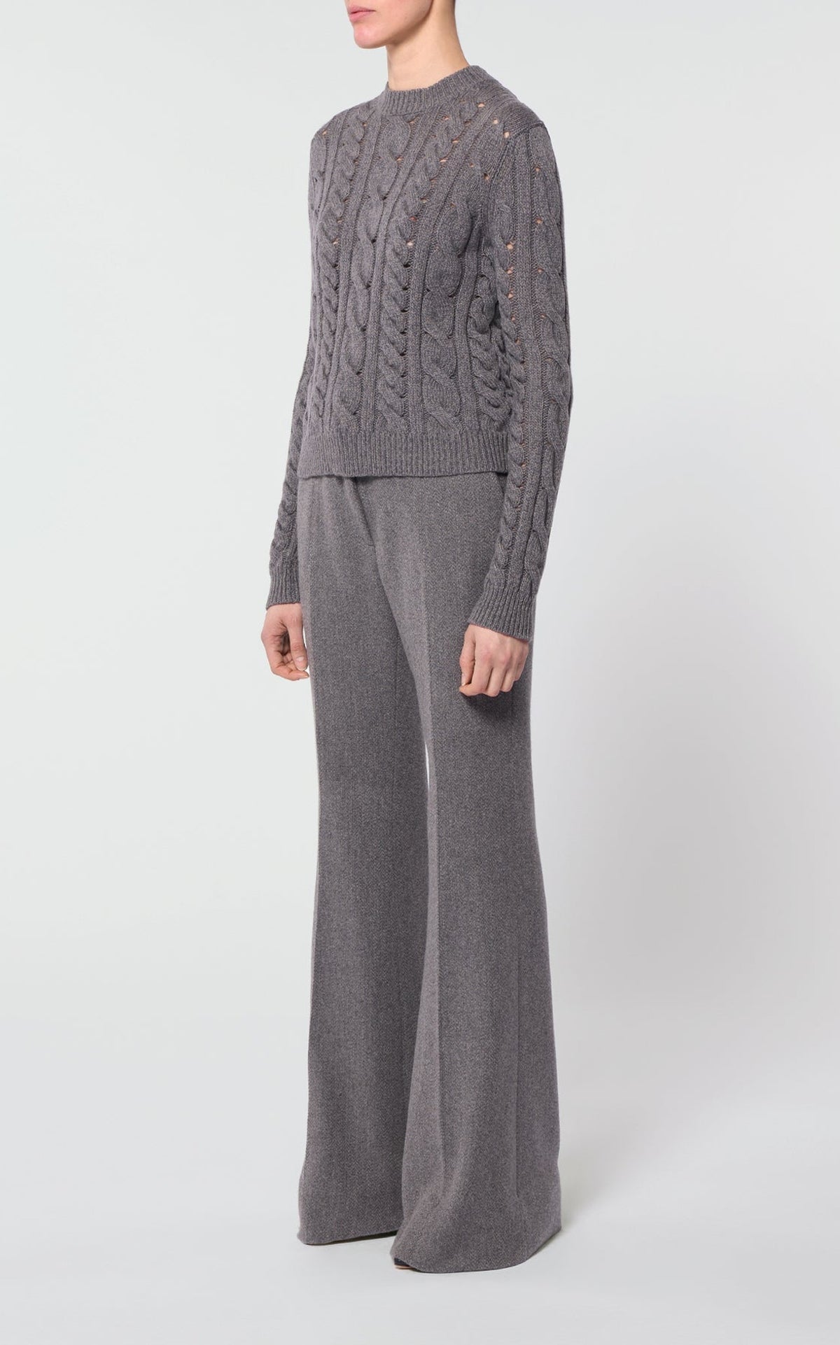 Dark Grey Multi / Pull Anthea en cachemire - Dark Grey Multi