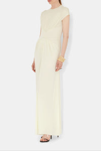 Robe Cascading à manches courtes - Lemon
