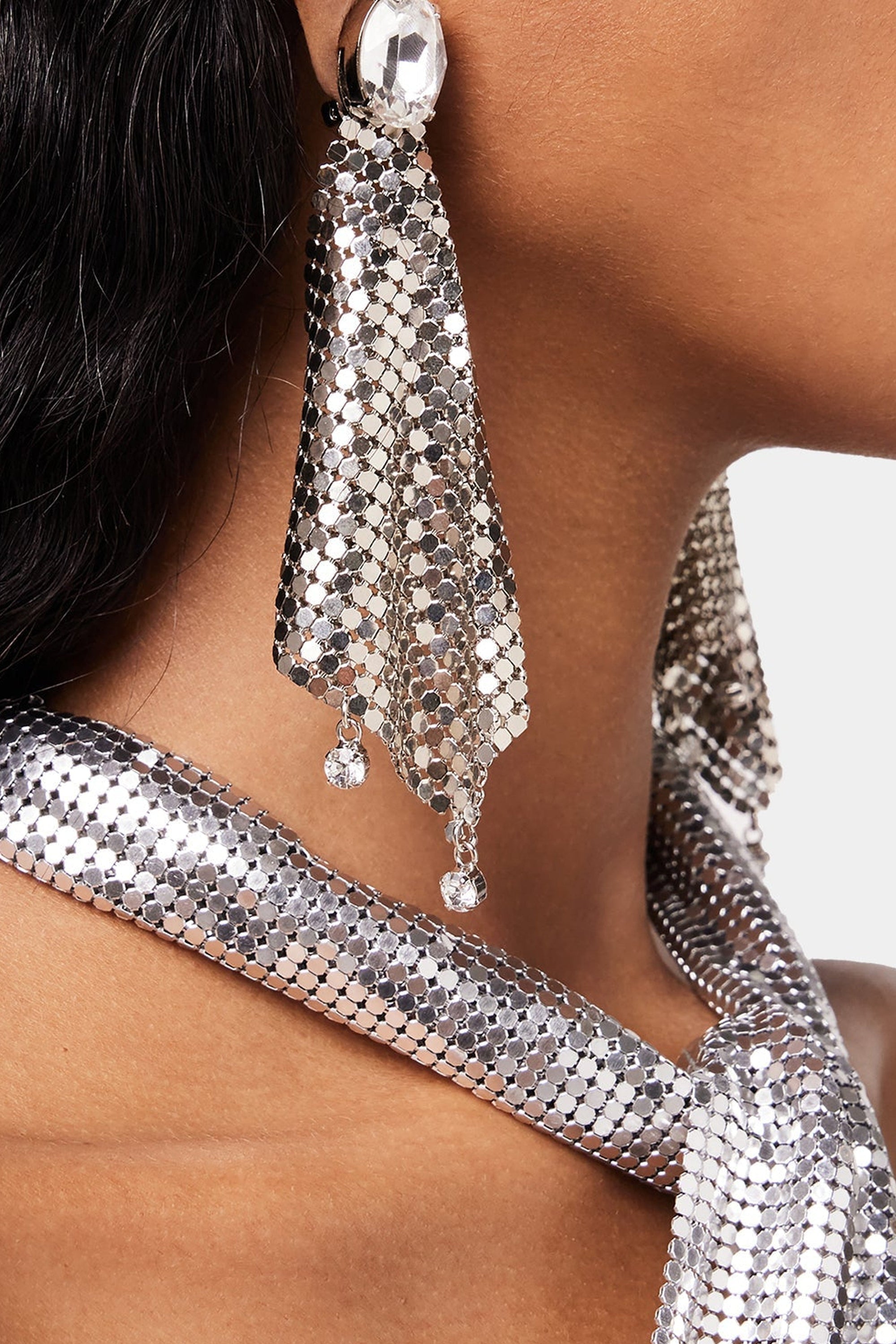 Silver & Crystal Boucles d’oreilles - Silver & Crystal