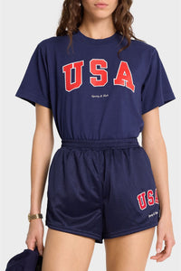 T-shirt USA imprimé - Navy