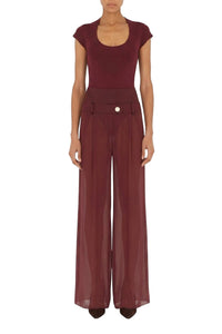 Sasha Capsleeve Body - Mahogany