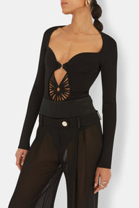 Body Hepworth à manches longues - Black