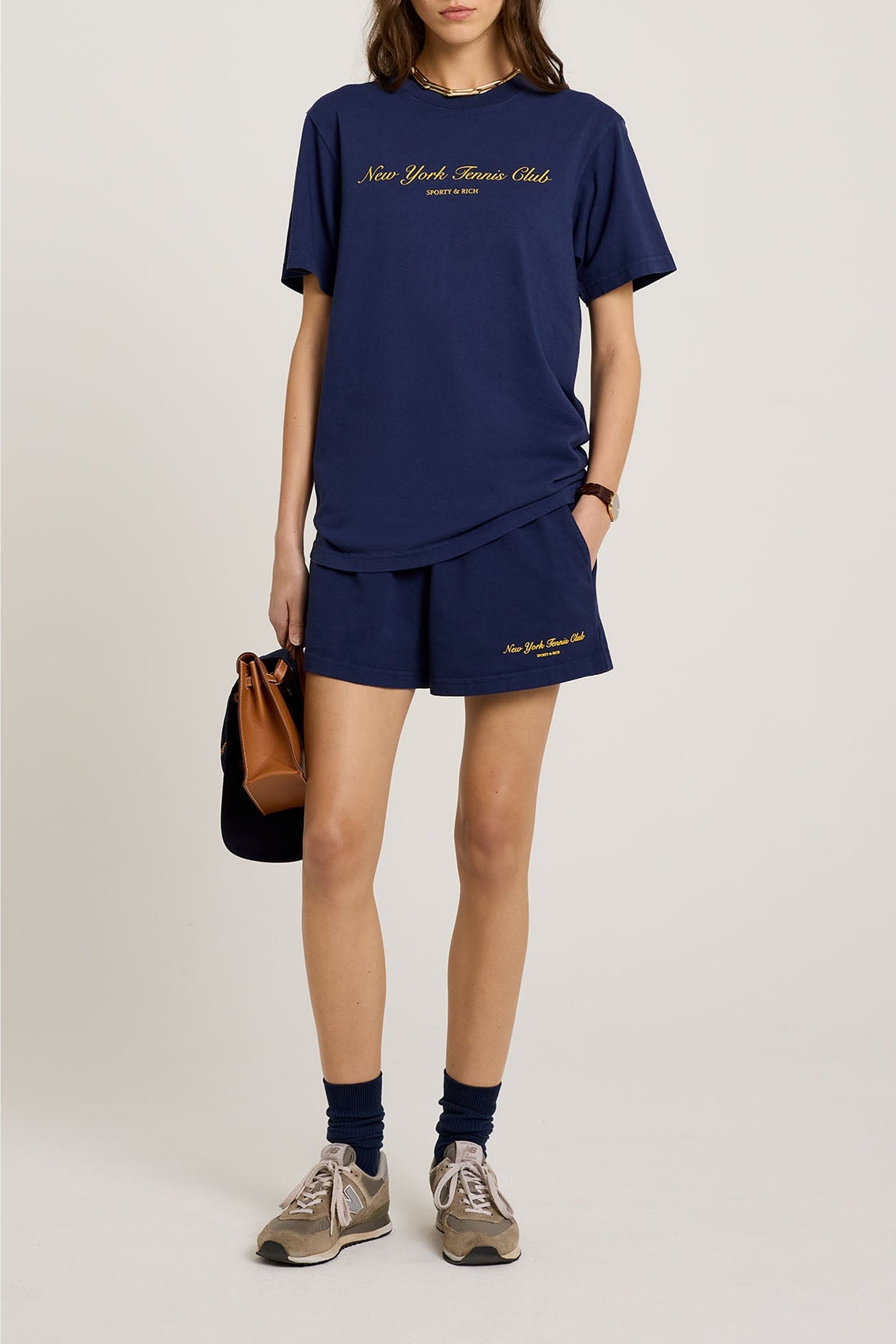 T-shirt NY Tennis Club à impression - Navy