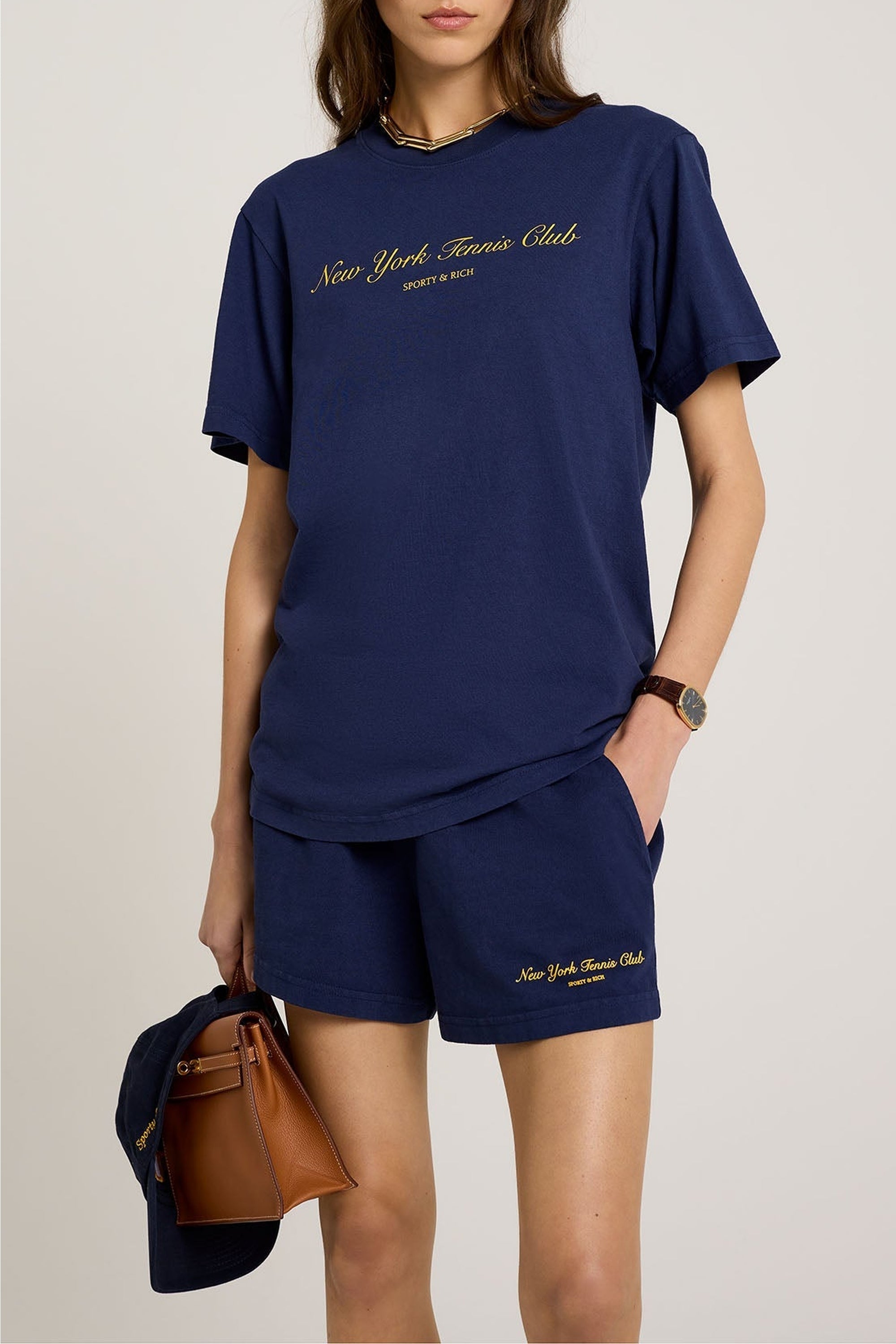 T-shirt NY Tennis Club à impression - Navy