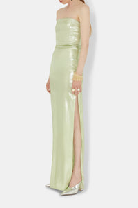 Robe Galvanized en soie mélangée - Apple