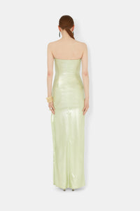Robe Galvanized en soie mélangée - Apple
