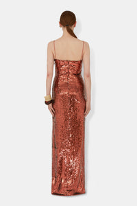 Phoebe Bustier Dress - Mahogany