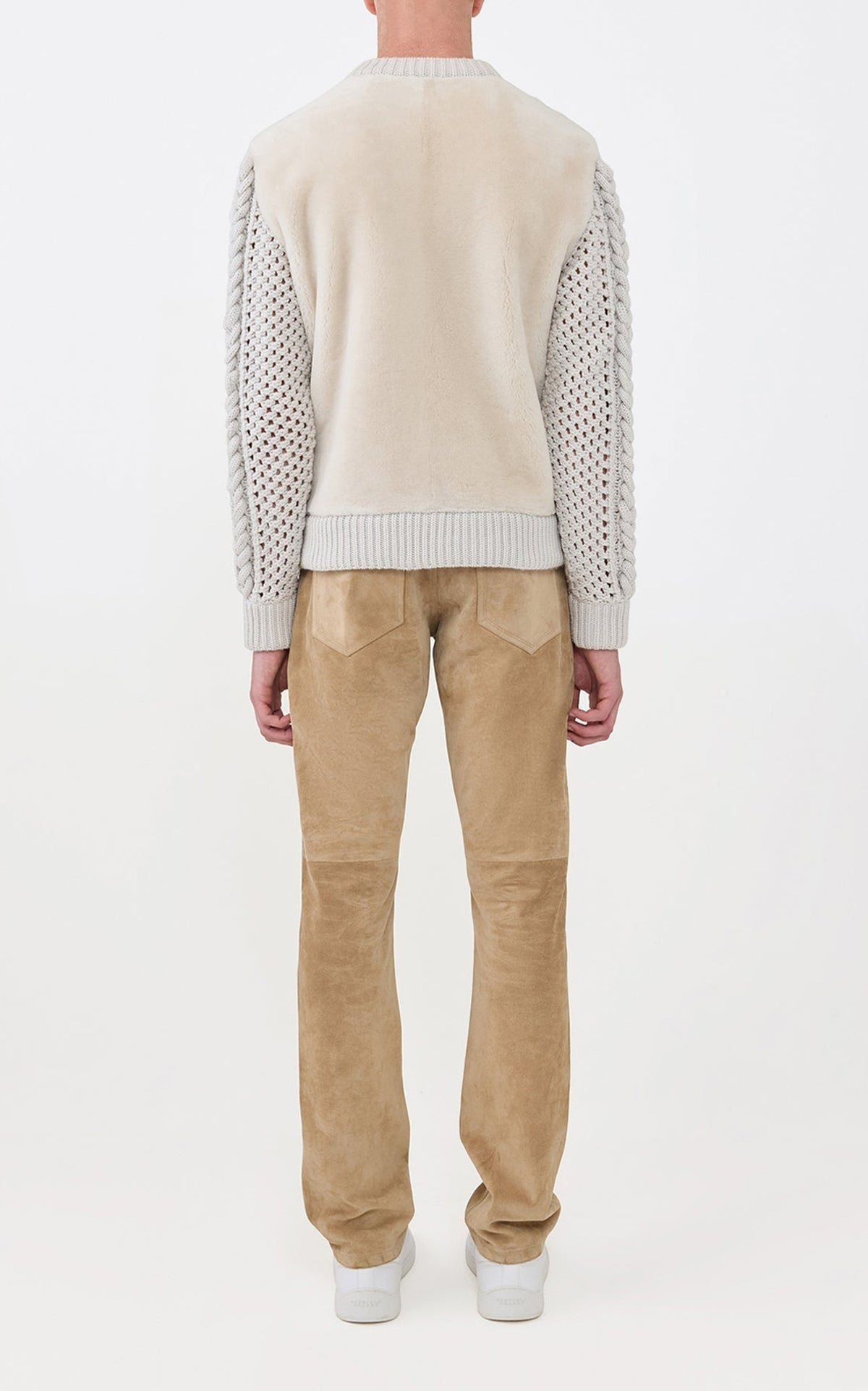 Ivory & Camel Multi / Top Talus en peau lainée - Ivory & Camel Multi