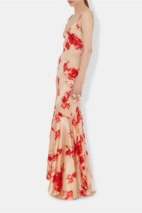 Robe Thistle en soie mélangée - Red Thistle Print