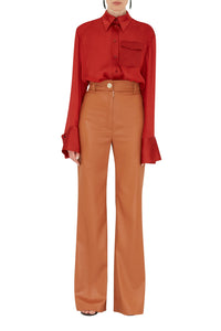 Blouse Strata en soie - Mahogany