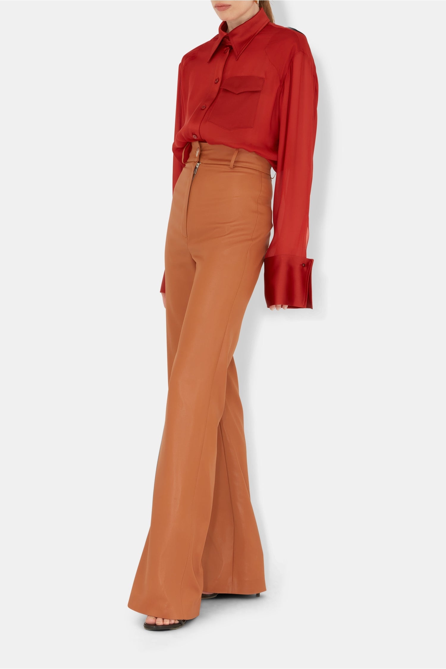 Blouse Strata en soie - Mahogany