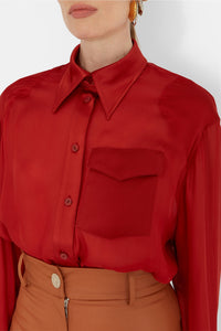 Blouse Strata en soie - Mahogany