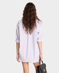 Striped shirt with pocket - White & Navy