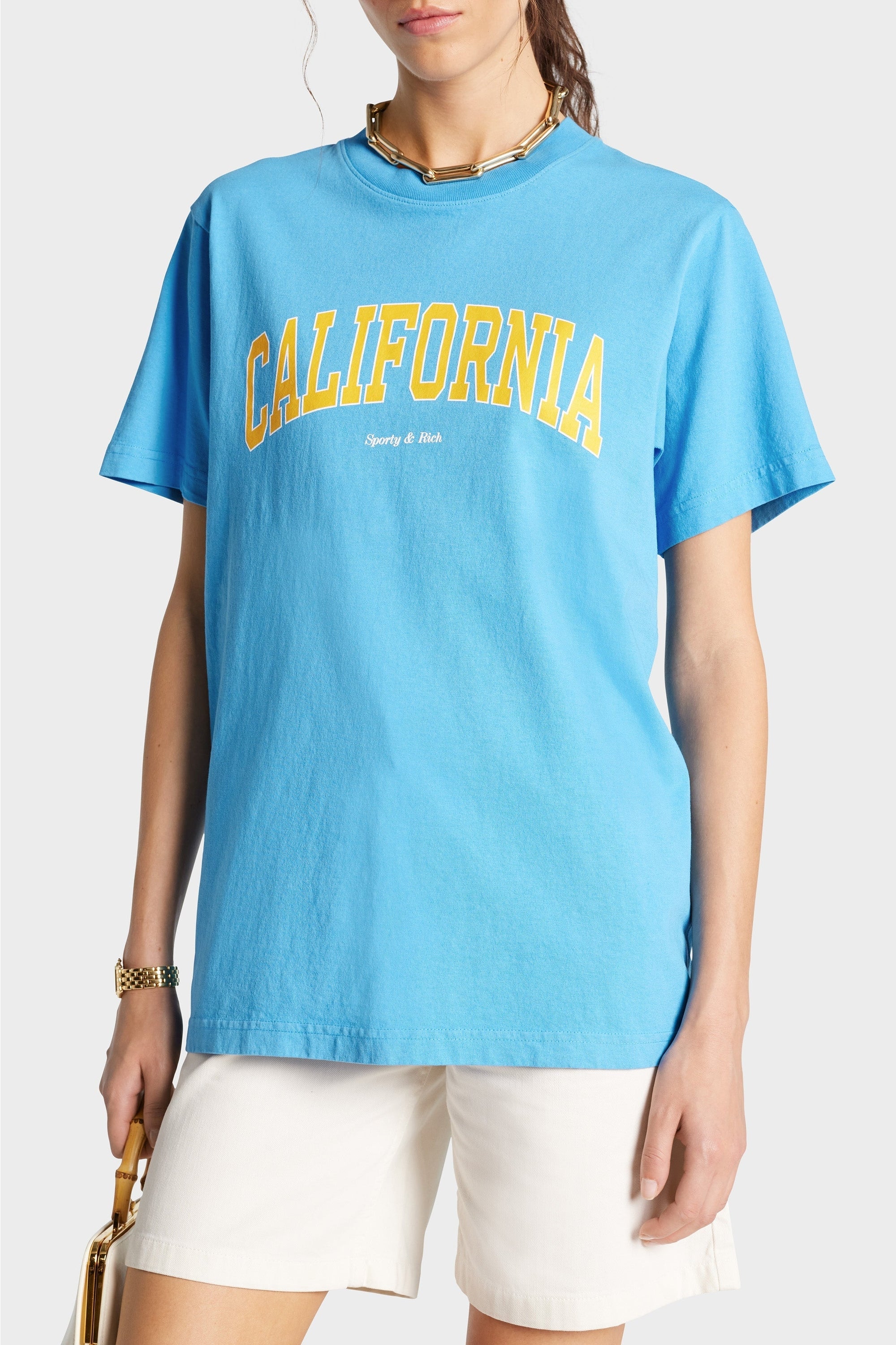 T-shirt California imprimé - Malibu Blue