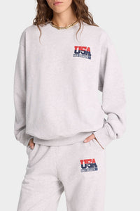 Sweatshirt Team USA imprimé - Heather Gray