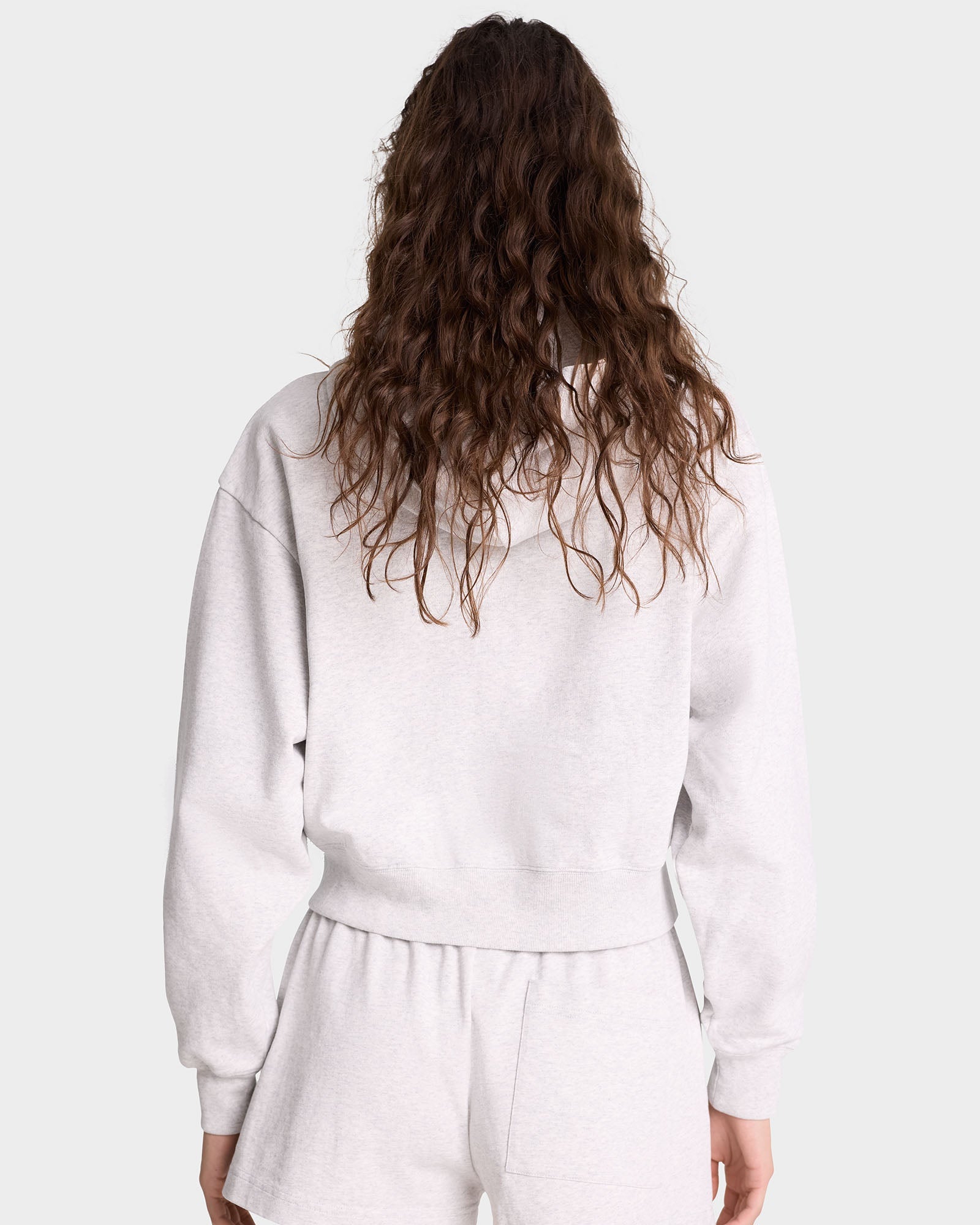 Sweat à capuche USA zippé - Heather Gray