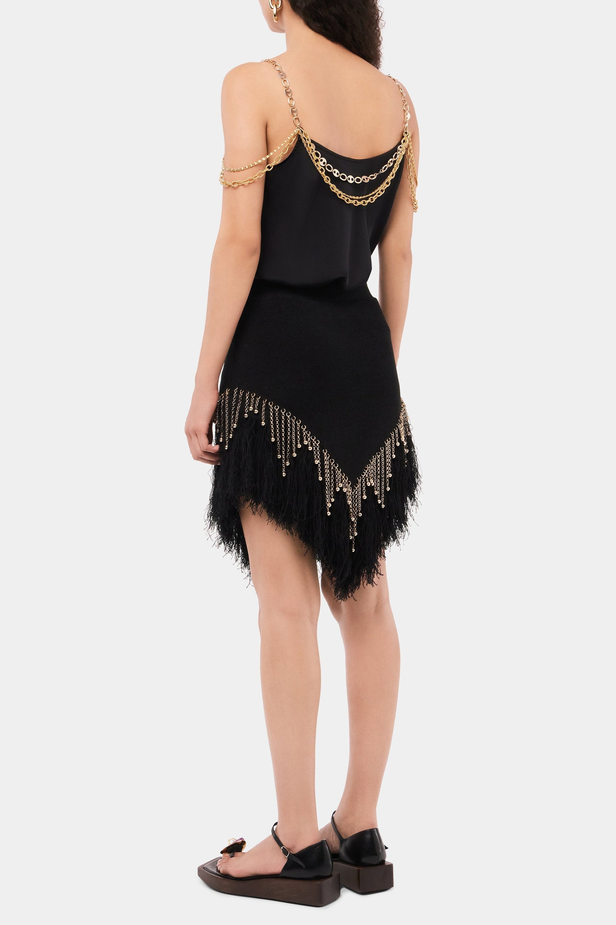 Signature chain strap camisole - Black