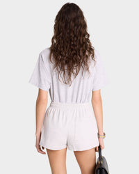 Short imprimé à taille élastique - Heather Gray
