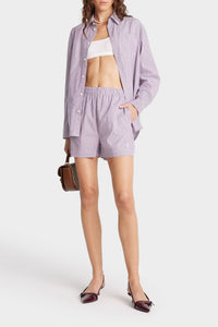 Chemise SRC à rayures - White Purple Stripe
